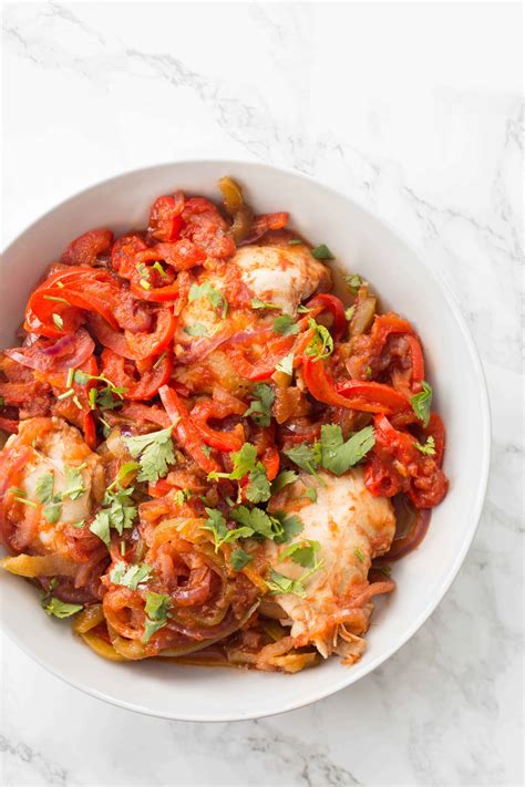 Inspiralized Pressure Cooker Salsa Chicken Thighs With Spiralized