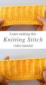 Knitting Stitch You Can Learn Easily Crochetbeja