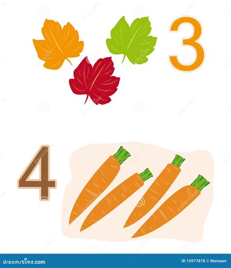 Counting Game: Number 3 & 4 Royalty Free Stock Photos - Image: 15977878