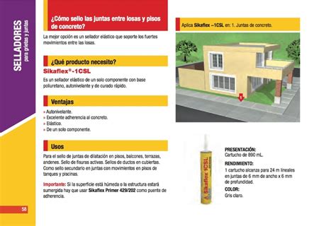 Sikaflex® 1csl Impermeabilizantes Sika En Guadalajara