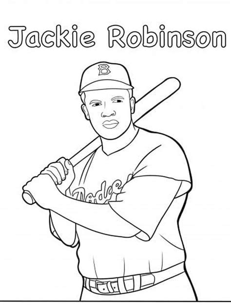 Jackie Robinson coloring pages