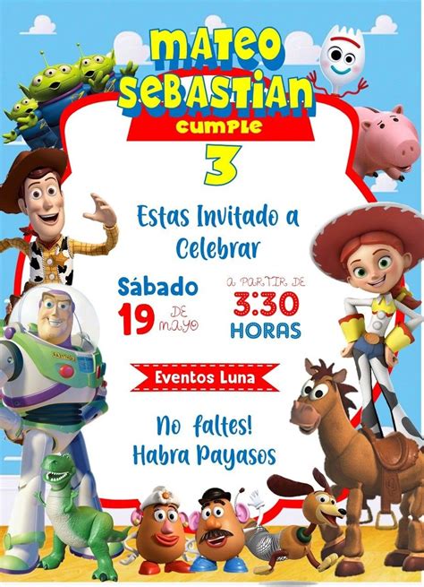 Toy Story Invitation Invitaciones De Toy Story Invitaciones De Woody Invitaciones Toy Story