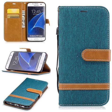 Tasche F R Samsung Galaxy S Edge Jeans Cover Handy Schutz H Lle Case