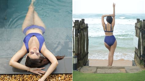 Amyra Dastur Bikini Photos In Sri Lanka Beach Vidhaatha