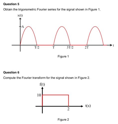 Solved Question 5 Obtain The Trigonometric Fourier Series