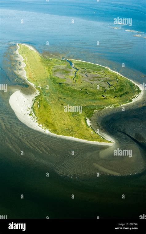 luchtfoto van waddeneiland griend aerial photo  wadden island griend