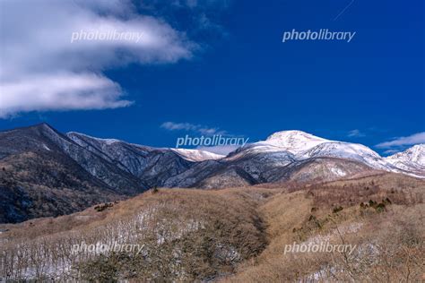 栃木県 那須町 冬の那須高原展望台から眺める那須連山の風景 写真素材 [ 7088269 ] フォトライブラリー Photolibrary