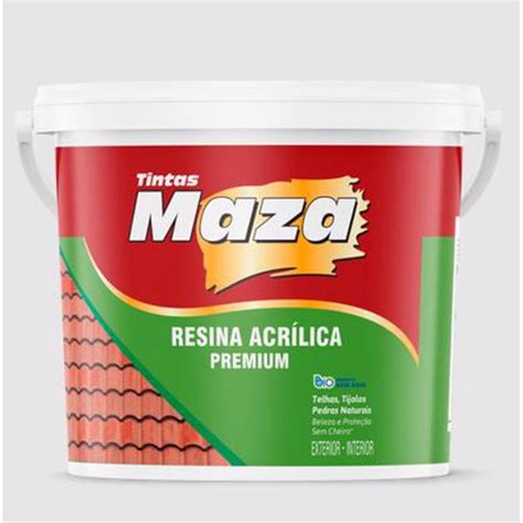 Resina Acrilica Incolor Base Agua Fosco 3 6L Maza Resina Madeira Piso