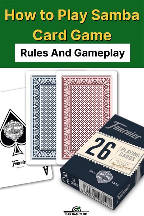 How To Play Samba Card Game Rules And Gameplay Bar Games Card