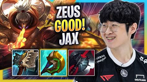 ZEUS IS SO GOOD WITH JAX T1 Zeus Plays Jax TOP Vs Illaoi Bootcamp