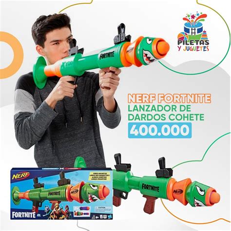 Nerf Fortnite Lanzador De Dardos Cohete Piletas Y Juguetes