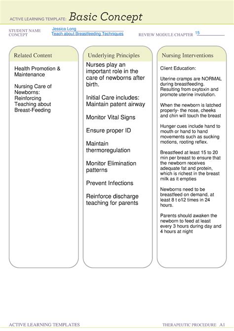 Mn Teach About Breastfeeding Techniques Nur Student Name