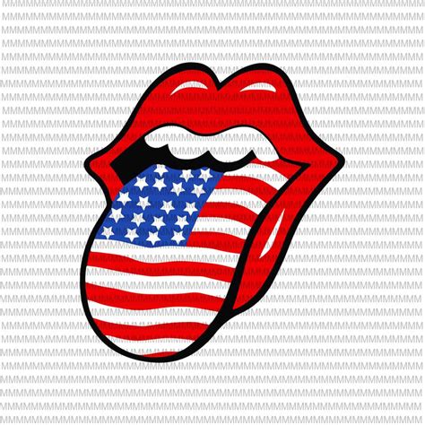 4th Of July Lips Svg Usa Lips Svg Lips American Flag Svg 4th Of July