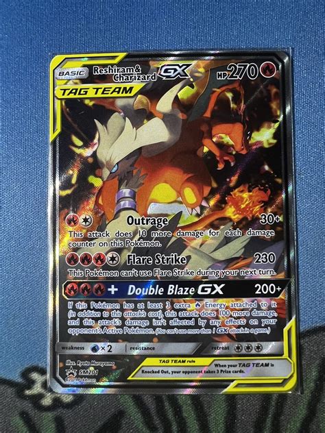 Tag Team Reshiram Charizard Gx Holo Black Star Promo Sm