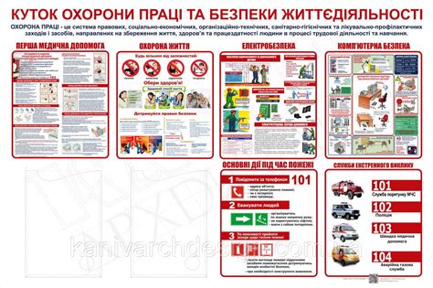 Купить Стенд 05 "Уголок охраны труда и безопасности жизнедеятельности ...