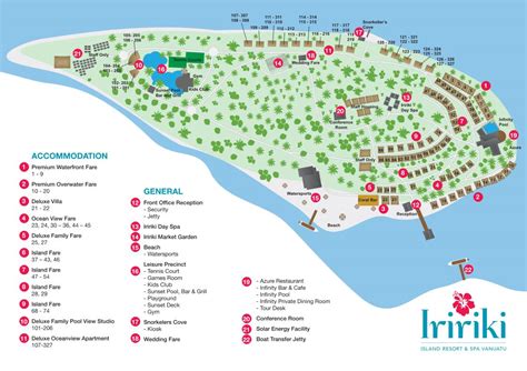 Island Map – Irirki Island Resort