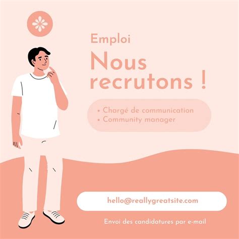 Exemples Dannonce De Recrutement Originale Mod Les Gratuits Canva