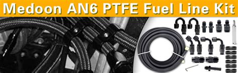 Medoon 6an Ptfe Fuel Line Kit Nylon Stainless Steel