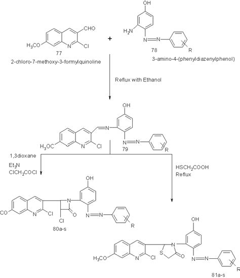 Figure Reaction Of E Aza Chloro Methoxy Quinolyl