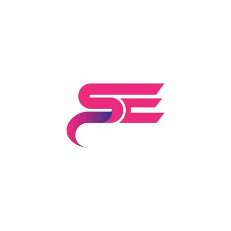 Letter SE, S E vector logo free template Free Vector 10517936 Vector ...