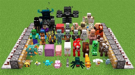 All Mobs Minecraft Combined Youtube