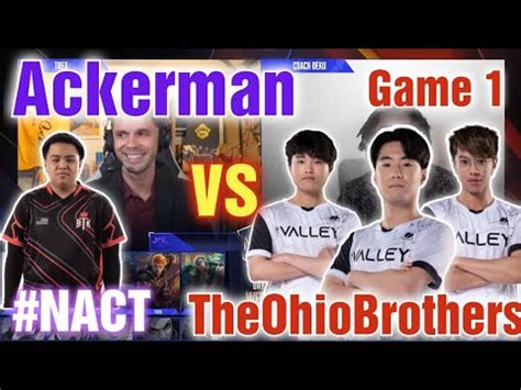 Ackerman VS TheOhioBrothers Game 1 NACT Mobazane Hoon MLBB