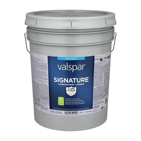 Shop Valspar Signature Flat Latex Interior Paint And Primer In One