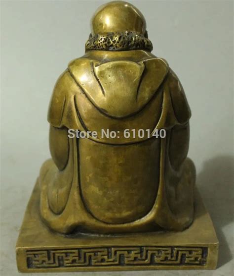 Chinese Bronze Buddhism Arhat Seat Damo Bodhidharma Dharma Buddha