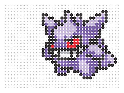 Gengar Perler Diy Perler Bead Crafts Diy Perler Beads Diy Beads