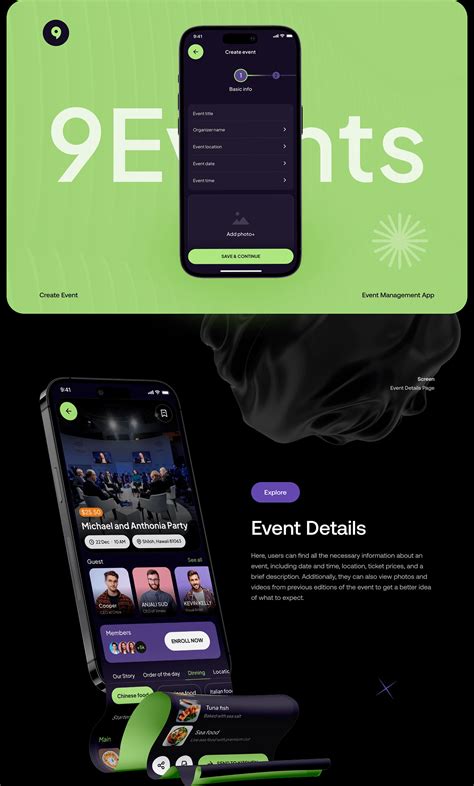 9events Ui Ux Mobile App Orbix Studio Behance