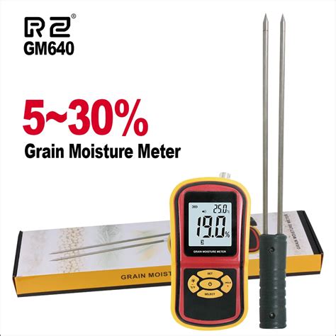 Medidor de humedad de grano RZ higrómetro Digital de mano Sensor