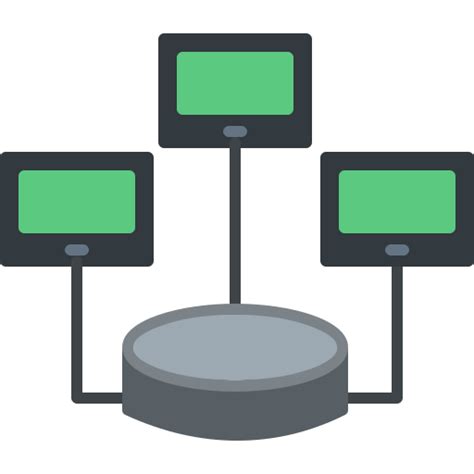 Distributed Database Free Technology Icons