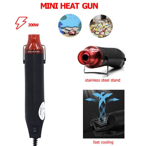 Mini Heat Gun DIY Electric Nozzles Tool Hot Air Gun Embossing Drying Paint US EBay