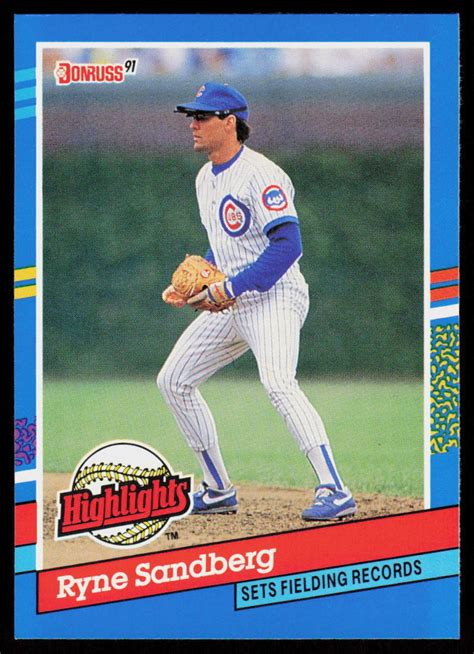 1991 Donruss Ryne Sandberg BC 7b BASEBALL Chicago Cubs Bonus Cards EBay