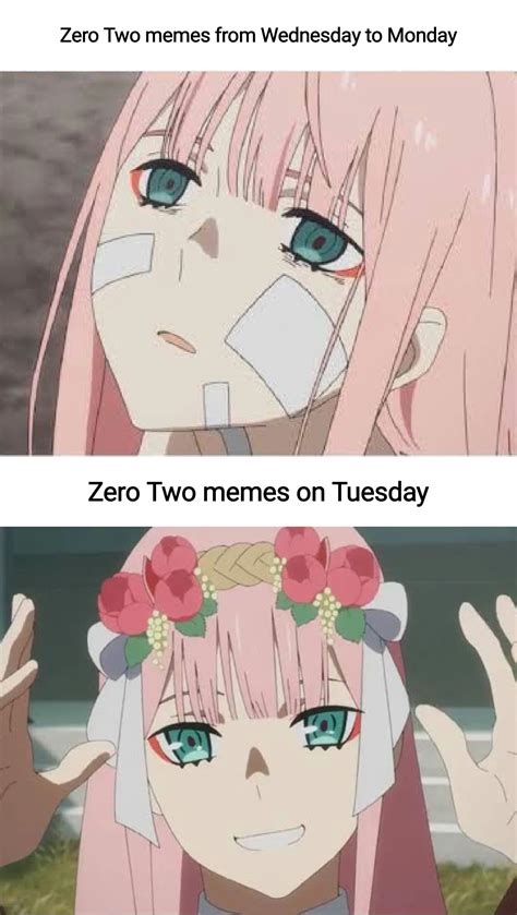 Daily Zero Two Meme Until I Run Out Of Them Day 63 Rdarlinginthefranxx