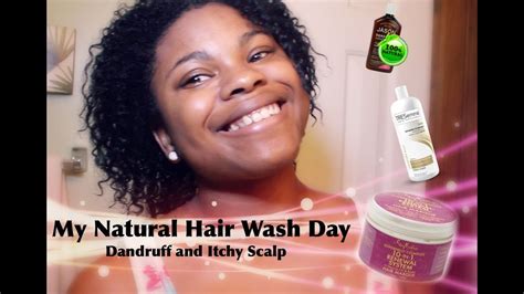 My Natural Hair Wash Day Routine Dandruff And Itchy Scalp Sofabjess Youtube