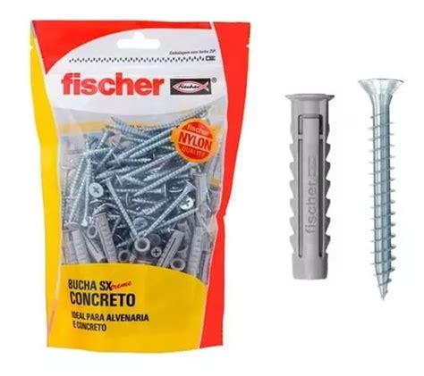 Kit Bucha De Nylon Sx Mm Fischer C Aba E Parafuso Pe As Mercadolivre