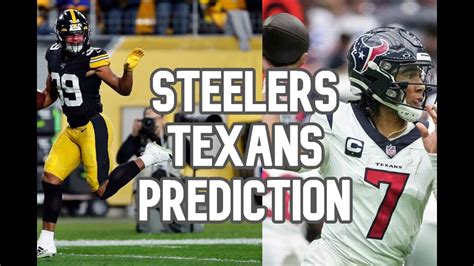 Steelers Vs Texans Preview And Prediction Youtube