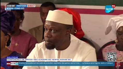 [ Direct ] Conference De Presse Des Leaders De Yewwi Askan Wi Vidéo