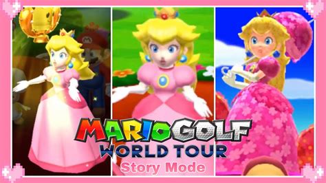 Mario Golf World Tour All Peach Story Mode Scenes And Dialogue