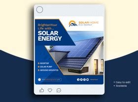 Solar Marketing Social Media Post Template Heropik