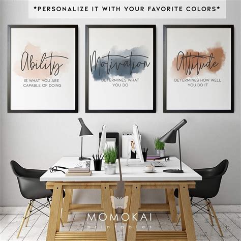 Inspirational Workplace Art, Motivational Office Wall Art, Modern Home ...