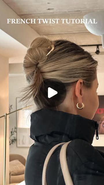 christina thornton  instagram claw clip french twist frenchtwist
