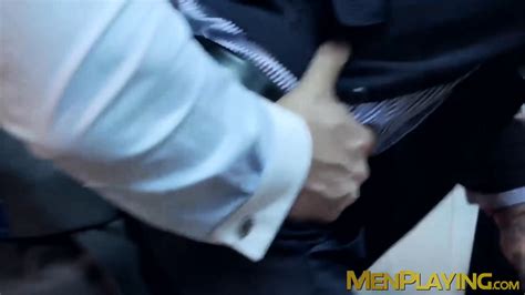 Executive Has His Hard Dick Slobbered On And His Ass Pounded