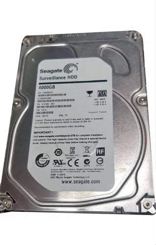 Seagate Skyhawk 4 Tb Surveillance Internal Hard Drive Hdd At Rs 9500