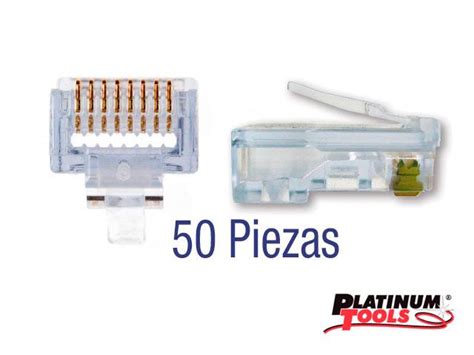 Conector Ez Rj45 Platinum Tools Cat6 50pzas 100010c