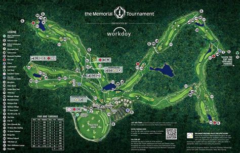 Memorial Tournament Map As Pga Tour Event Is Underway