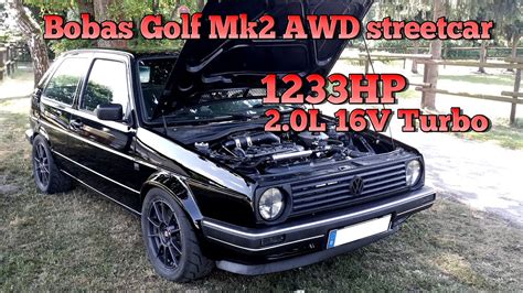 Brutal Golf Mk2 1233HP 16V Turbo Acceleration From Boba Motoring