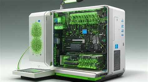 Premium AI Image | The Bio Computer Explore a computer that's powered ...