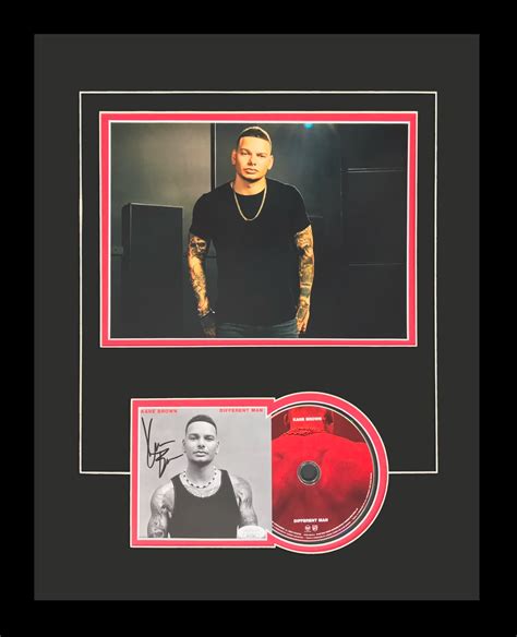 Kane Brown Autographed Different Man Deluxe Framed CD and Booklet - JS